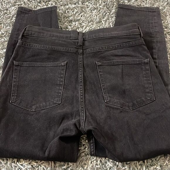 Everlane High Rise Skinny Ankle Denim Jeans Black 30 - Picture 6 of 7